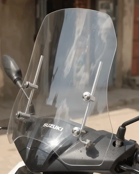 Transparent Windshield for Motorcycle and Scooter